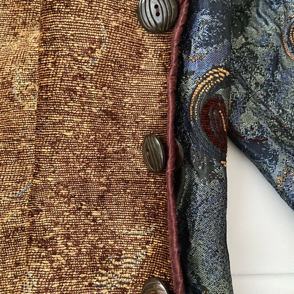 Yak Magic Nepal Reversible Button Up Jacket Multicolored Womens Sz Small - Picture 10 of 10